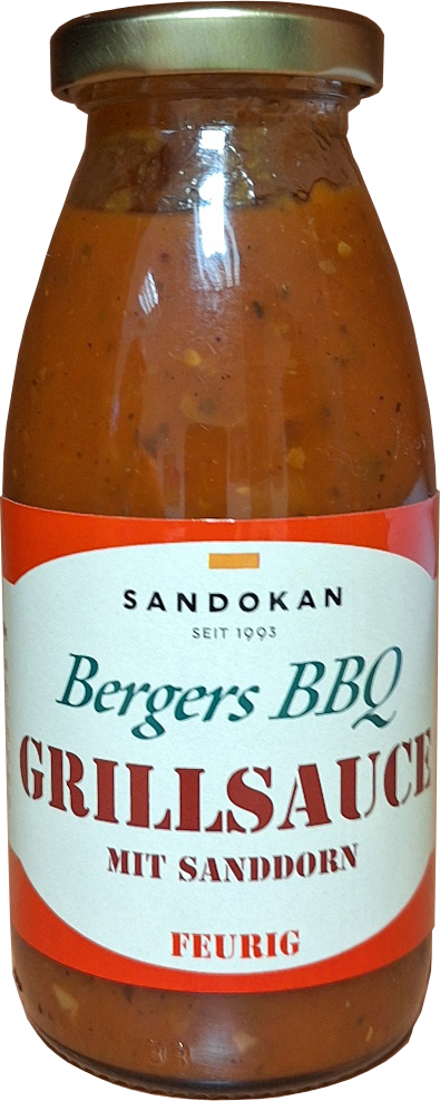 Bergers-BBQ Grillsauce feurig mit Sanddorn