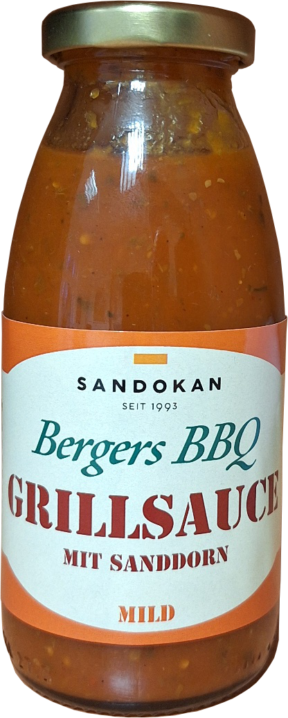 Bergers-BBQ Grillsauce mild mit Sanddorn