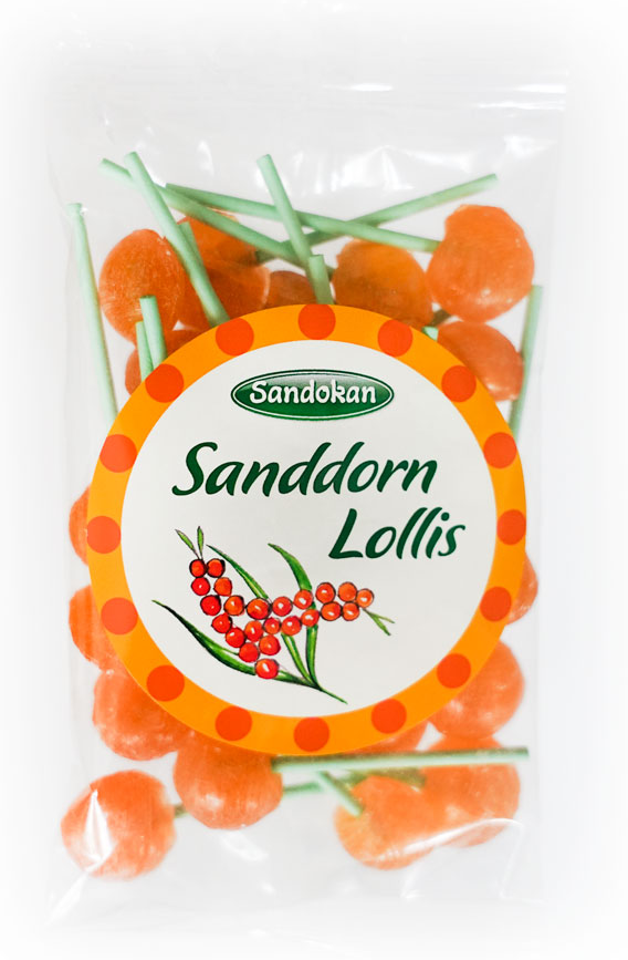 Lecker-fruchtige Sanddorn-Lollis 100 g