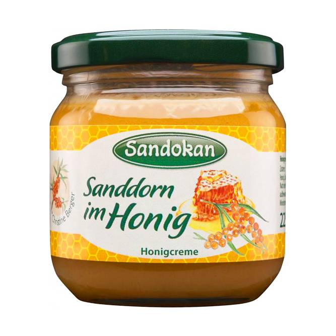 Honigcreme Sanddorn im Honig 225 g